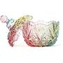 Multi-purpose Candy Jar, Retro Food Jewelry Storage Box With Lid Colorful Glass Spice Pots-small
