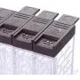 KSTE Seasoning Box 6 PCs of Transparent Seasoning Container,Salt Spice Jar,Condiment Storage Bottle Box,Home and Kitchen Supply.(Coffee and White)