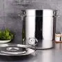 Contenants de conservation en acier inoxydable 304 avec couvercles, sans BPA, grands, pot à biscuits, pot à céréales, pot à café pour l'organisation de la garde-manger, conserve de bonbons, 18L/30L Contenants de conservation en acier inoxydable 304 avec couvercles, sans BPA, grands, pot à biscuits, pot à céréales, pot à café pour l'organisation de la garde-manger, conserve de bonbons, 18L/30L