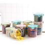 Practical Household Plastic Storage Jars Food Storage Bottle Safe Non-Toxic Leakproof Sealed Kitchen Storage Box