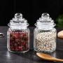 Glass Storage Jar with Airtight Lid, High Borosilicate Glass, 2.9 5.1Preserving Jars for Coffee Tea Herb Spices Sugar and More