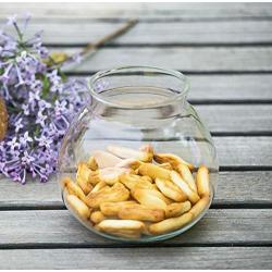 Daliuing Glass Kitchen Storage Jars Airtight Storage Containers with Wooden Lid