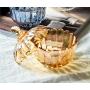 FUYU Pumpkin Glass Candy Jar Snack Box Glass Storage Jar with Lid
