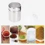 Stainless Steel Lid Design Seasoning Jar Pepper Salt Spice Seasoning Pot Can Tank for Home Kitchen BBQ Camping