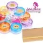 Paquet de 50 Pots Échantillons, HNYYZL 5g Pots Plastiques Vides pour Cosmétiques, Pots de Voyage pour Crèmes, Lotion, Maquillage (10 Couleurs, 5ml), Livrés avec 10 Pcs Mini Spatules et 50pcs Étiquettes Paquet de 50 Pots Échantillons, HNYYZL 5g Pots Plastiques Vides pour Cosmétiques, Pots de Voyage pour Crèmes, Lotion, Maquillage (10 Couleurs, 5ml), Livrés avec 10 Pcs Mini Spatules et 50pcs Étiquettes