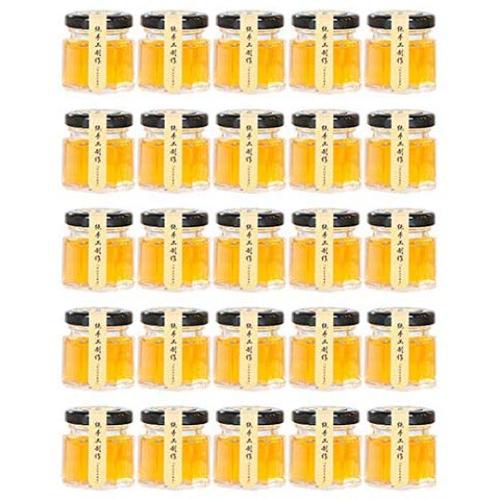 25Pcs 5.1 X 4.8Cm 45Ml Hexagon Glass Jar Spice Jar Crafts Canning Jar For Jam Honey Jelly Glass Bottles Vials - Transparent