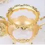 Gold/Silber Plaste Glasbehälter mit Deckeln, Glasbehälter für Zucker, Tee, Kaffee, Zuckeraufbewahrung - SNG001, Goldplattiert