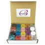 Beauticom 40 Pieces 3G/3ML Empty Clear Container Jars with MultiColor Lids for Powder Makeup, Cream, Lotion, Lip Balm/Gloss, Cosmetic Samples