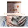 Ceramic Food Storage Containers with Airtight Wooden Lids Small Coffee Canisters Jars,Pantry Organization and Storage for Tea Coffee Snacks Sugar Flour Spice 2 Piece Set