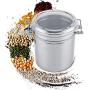 fosa Coffee Container, Stainless Steel Coffee Container Vacuum Sealed Storage Jar Kitchen Dry Food Pantry Containers for Pasta, Tea, Coffee, Cookies, Candy(1400ml)