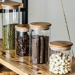 Glass Sealed Jars, Moisture-Proof Kitchen Food Containers, Storage Of Spices/Pasta/Oatmeal/Coffee Beans