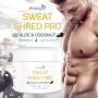 Sweat Shred Pro Aloe & Coconut Workout Enhancer Cellulite Cream - Slimming Cream - Hot Gel - Sweat Cream - Sweat Gel - Jar (6.5 oz) - Ariany Health