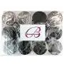 Beauticom 30 Pieces 30G/30ML(1 Oz) Thick Wall Round PURPLE CLEAR Plastic Container Jars with Black Flat Top Lids - Leak-Proof Jar - BPA Free