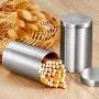 LinSHdi426 Cylindrical Stainless Steel Cigarette Casear,Tea Canister Sealed, Cigarettes Storage Box for Outdoor or Travel
