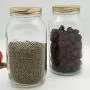 Bocal en verre flottant sans plomb pour étagère, réservoir de rangement de cuisine, bouteille de rangement fraîche, 1000ml (Taille : A) Bocal en verre flottant sans plomb pour étagère, réservoir de rangement de cuisine, bouteille de rangement fraîche, 1000ml (Taille : A)