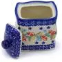 Polish Pottery 4?-inch Jar with Lid (Wreath Of Bealls Theme) + Certificate of Authenticity Polish Pottery 4?-inch Jar with Lid (Wreath Of Bealls Theme) + Certificate of Authenticity