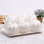 Kitchen seasoning box/Ceramic Condiment Storage Container with Pallet Salt jar Three-Piece Set