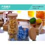 Diameter 4.7Inches Glass Food Storage Containers with Lids Set of 6 Kitchen Canisters - Candy, Cookie, Rice and Spice Jars - Sugar or Flour Container - Big and Small Airtight Food Jar for Pantry D4.7