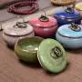 6.5Cm4.8Cm Ceramic Jar Tea Storage Box Sealed Cans Portable Travel Kitchen Bar Supplies Storage Box,8 6.5Cm4.8Cm Ceramic Jar Tea Storage Box Sealed Cans Portable Travel Kitchen Bar Supplies Storage Box,8