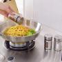 Edelstahl Gewürz Glas küche zubeh?r Gewürz Sprays Jar Flasche Glas Pfeffer salz Shaker Menage Würze Kochen werkzeuge Condiment bottles (Farbe : 2pcs)