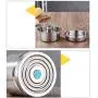 Thermos Food Jar Straight Form Thermos Stainless Food Flask Vacuum Insulated Food Containers (Color : Bowl cover, Size : 1600ml)
