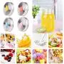 4Pcs Polished Rust Resistant Stainless Steel Mason Jars Lids Caps Lids Top Silicone Straw Hole with Plug Canning Drinking Jars 4Pcs Polished Rust Resistant Stainless Steel Mason Jars Lids Caps Lids Top Silicone Straw Hole with Plug Canning Drinking Jars