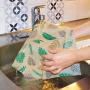 Beeswax Food Wrap Assorted Set of 3 - Eco Friendly Food Storage - Great Lunch Pack - Reusable Wrappings - Sustainable and Durable Food Cover - Non Toxic, Plastic Free, 100% Organic, Good for Vegan!!