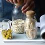 PYXM Glass Storage Jars Glass Food Storage Containers with Lids Kitchen Big and Small Airtight Food Jar for Pantry,200ML