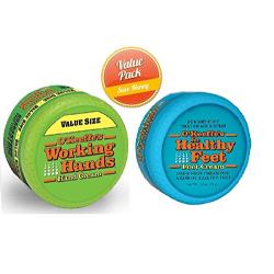 OKeeffes Working Hands 6.8oz Value Size Jar - Healthy Feet Cream 3.2oz Jar, Combo Set