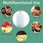 Keramik-Aufbewahrungskrüger mit Dichtung, Groß, Rustikaler Wohnkühlschrank, Pantry-Organisation & Lagerung für Tee, Kaffee, Snacks, Zucker, Mehl, Gewürze, Hellblau, 1,5L