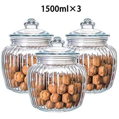 Glass Sealed Jars, Kitchen Household Grain Storage Tanks, Storage Jam/Honey/Coffee/Preserves Glass Sealed Jars, Kitchen Household Grain Storage Tanks, Storage Jam/Honey/Coffee/Preserves