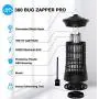 Supink Mückenwender für Drinnen & Draußen, elektrischer Mücken- und Insektenvernichter Lampe (4200V Hochleistung), wasserdichte Mückenfallen mit 18W Glühbirne für Zuhause, Garten, Hof, Terrasse, Schlafzimmer