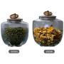 TAOTAOSDJ Food Storage Jar - Glass Sealed Storage Tank Kitchen Tea Coffee Beans Cans Storage Glass Jars -for Serving Tea, Coffee, Spice and More