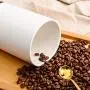 Lawei 2er Pack Keramik Lebensmittelbehälter mit Dichtung aus Bambus - 10 oz Keramik Dose Lagerbehälter Zuckerstreukessel Salzbehälter Kaffee Tee Dose