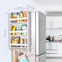 Refrigerator Side Storage Shelf, Sunix Upgraded White Paint 3 Tiers Kitchen Organizer Spice Jars Rack, Fridge Storage Shelf Side Storage Wooden Organizer Rack Shelf, White