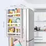 Kühlschrank Seitenspender Regal, Sunix Hochwertige Weiße Farbe 3stufige Küchenorganizer Gewürzregal, Kühlschrank Seitenspender Holzregal, Weiß