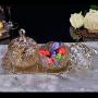 WD Glass Candy Jar Storage Jar Dried Fruit Box Snack Plate Tea Cans Living Room Coffee Table Decoration Ornaments