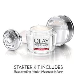 Face Mask by Olay Magnemasks Infusion - Korean Skin Care Inspired Deep Hydration, Rejuvenating Face Mask for Fine Lines & Sagging Skin - Starter Kit