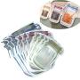 Mason Jar Zipper Bags,Food Storage Snack Sandwich Ziplock Bags,Reusable Airtight Seal Food Storage Bags,Leakproof Food Saver Bags for Travel Camping and Kids(Lx3+Mx3+Sx4)