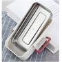 Thermos Food Jar Multi-storey Thermos 304 Stainless Food Flask Leakproof Insulated Food Containers Portable Bag Microwave Oven Can Be Used Square (Color : Red, Size : 800ml)