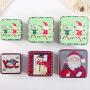 Dsxnklnd 3pcs/set Christmas Biscuits Coin Candy Storage Jar Container Jewelry Organizer Tin Sealed Jar
