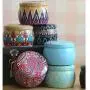 Betoores DIY Candle Tin Jars National Style Round Container Tins Storage Box Empty Tins for Cookies,Candy,DIY Candles,Scented Tea(6PCS) Betoores DIY Candle Tin Jars National Style Round Container Tins Storage Box Empty Tins for Cookies,Candy,DIY Candles,Scented Tea(6PCS)