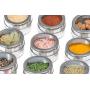 Stainless Steel Magnetic Spice Jars - Bonus Measuring Spoon Set - Airtight Kitchen Storage Containers - Stack on Fridge to Save Counter & Cupboard Space (Set of 12 PCS - Silver)