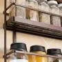 5 Tier Wall Mount Spice Rack Organizer,Pantry Cabinet Door Spice Shelf Storage 5 Tier Wall Mount Spice Rack Organizer,Pantry Cabinet Door Spice Shelf Storage