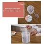 Homespace 3 Pack Food Storage Containers with Lid, Petal Sealed Tank Dry Goods Food Storage Box Household Transparent Plastic Kitchen Grains Sealed Storage Jar