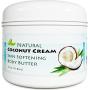 Coconut Oil Body Butter for Stretchmarks & Scars - Natural Skin Care for Women & Men - Anti Aging Cream Moisturizer for Dry & Sensitive Skin - Vitamin E Skin Tightening Cream - Anti-Wrinkle Treatment
