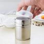 JUSTDOLIFE Powder Shaker Spice Shaker Stainless Steel Pepper Shaker Seasoning Shaker Bottle Kitchen Gadgets