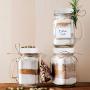 Bouchons Réguliers Mason en Verre 30 Pièces, Étanchéifiés, pour Bouteilles Mason, Blanc