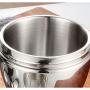 Thermos Food Jar 1000ml Thermos 304 Stainless Food Flask For Kids,Hollow Insulation Food Containers Portable Bag (Color : Blue)