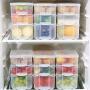 Plastic Storage Refrigerator Storage Boxes Bin Save Space non Toxic Eco Friendly Healthy Home Organizer Food Container Jar,A
